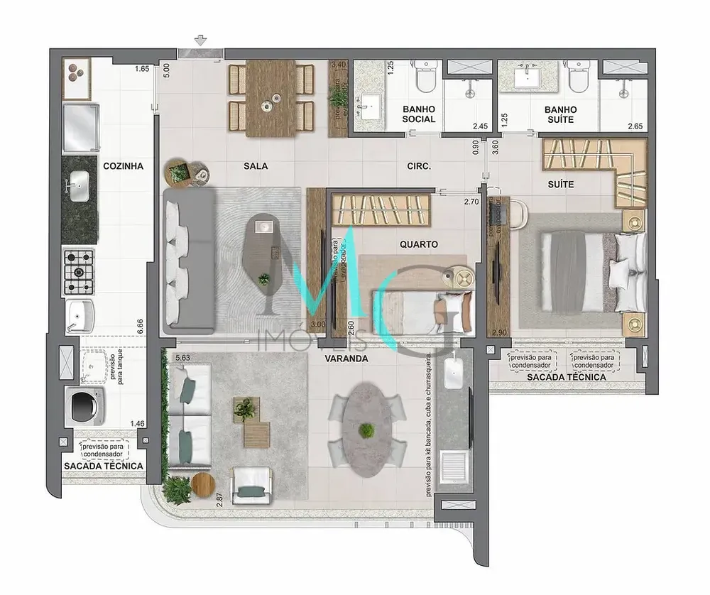 Apartamento, 2 quartos, 87 m² - Foto 47