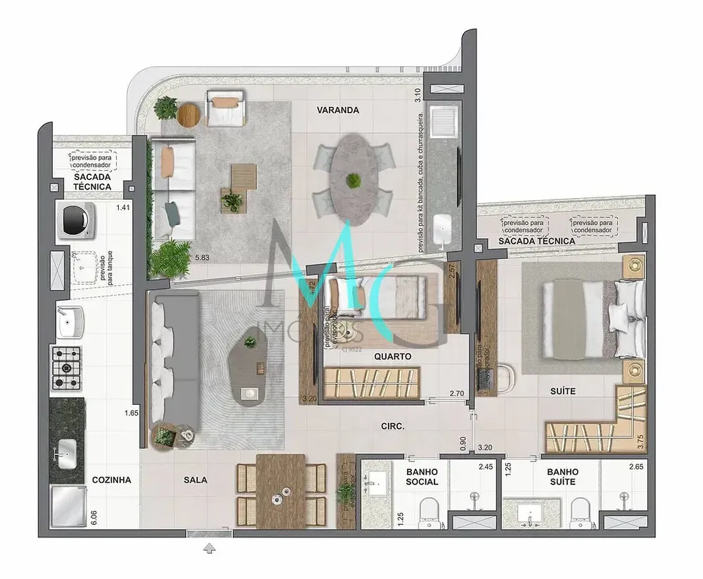 Apartamento, 2 quartos, 87 m² - Foto 49