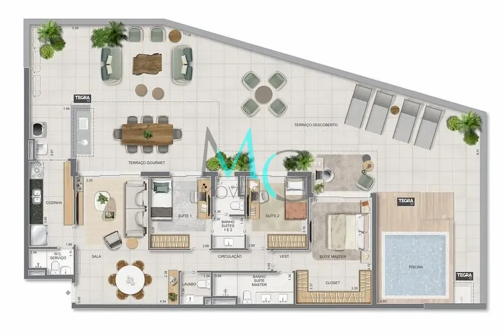 Apartamento, 3 quartos, 123 m² - Foto 80