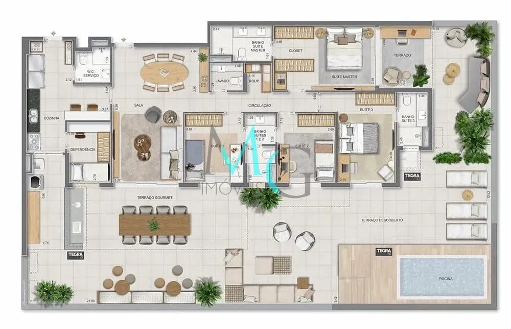 Apartamento, 3 quartos, 123 m² - Foto 92