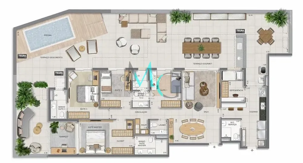 Apartamento, 3 quartos, 123 m² - Foto 86