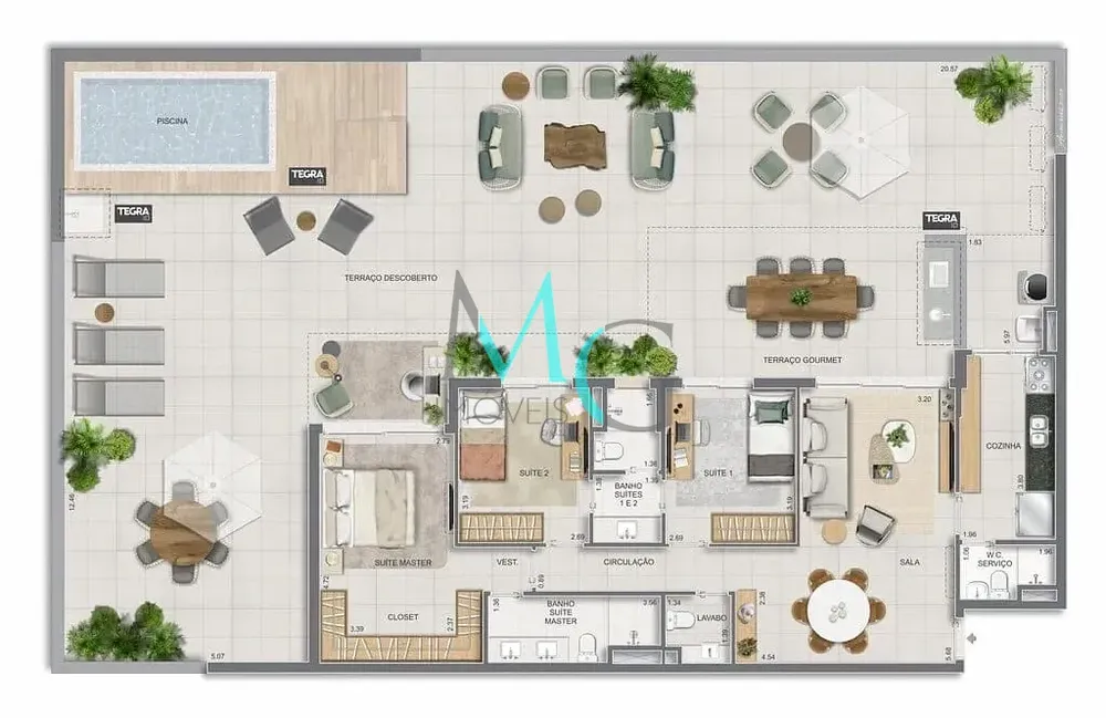 Apartamento, 3 quartos, 123 m² - Foto 83
