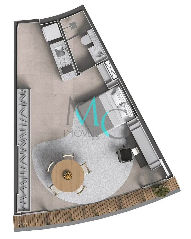 Cobertura, 1 quarto, 80 m² - Foto 7