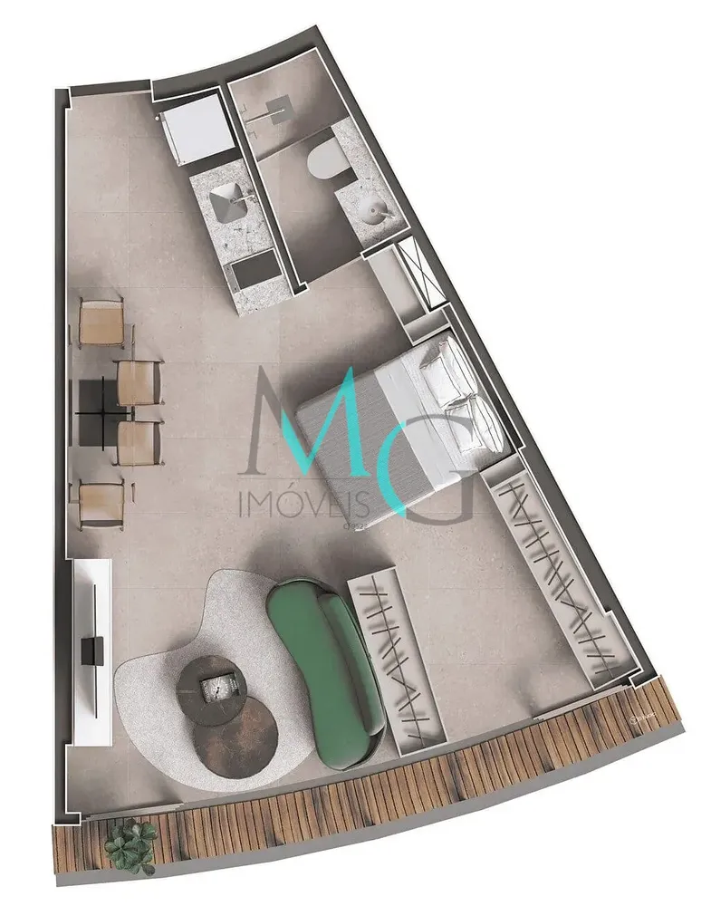 Cobertura, 1 quarto, 80 m² - Foto 70