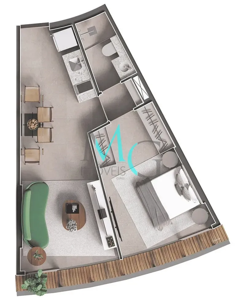Cobertura, 1 quarto, 80 m² - Foto 71