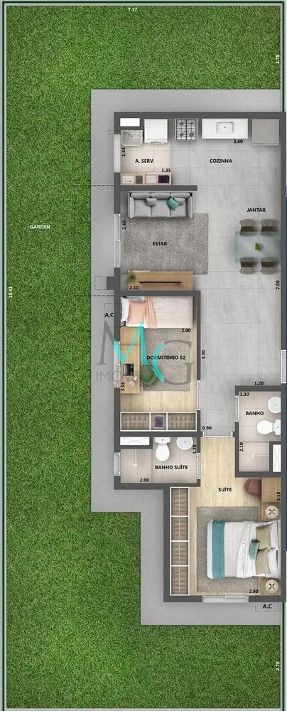Apartamento, 2 quartos, 58 m² - Foto 19