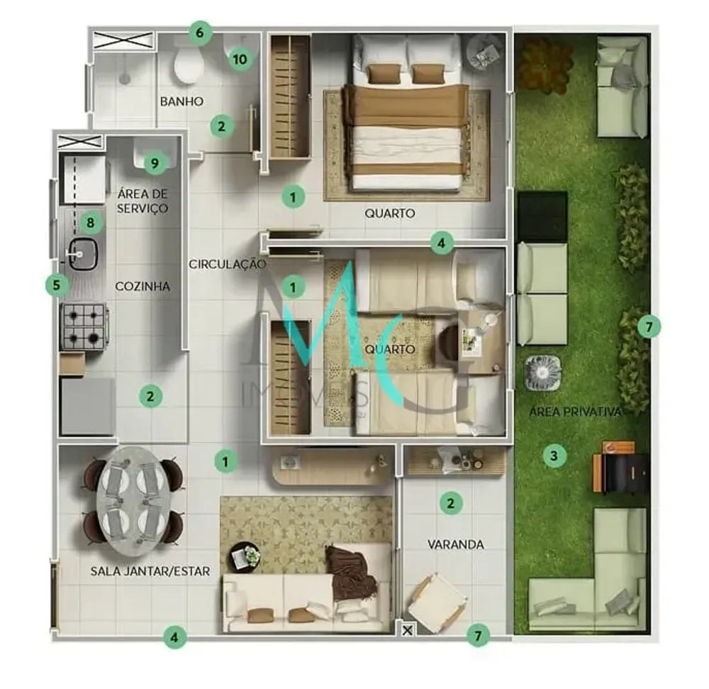 Apartamento, 2 quartos, 57 m² - Foto 14