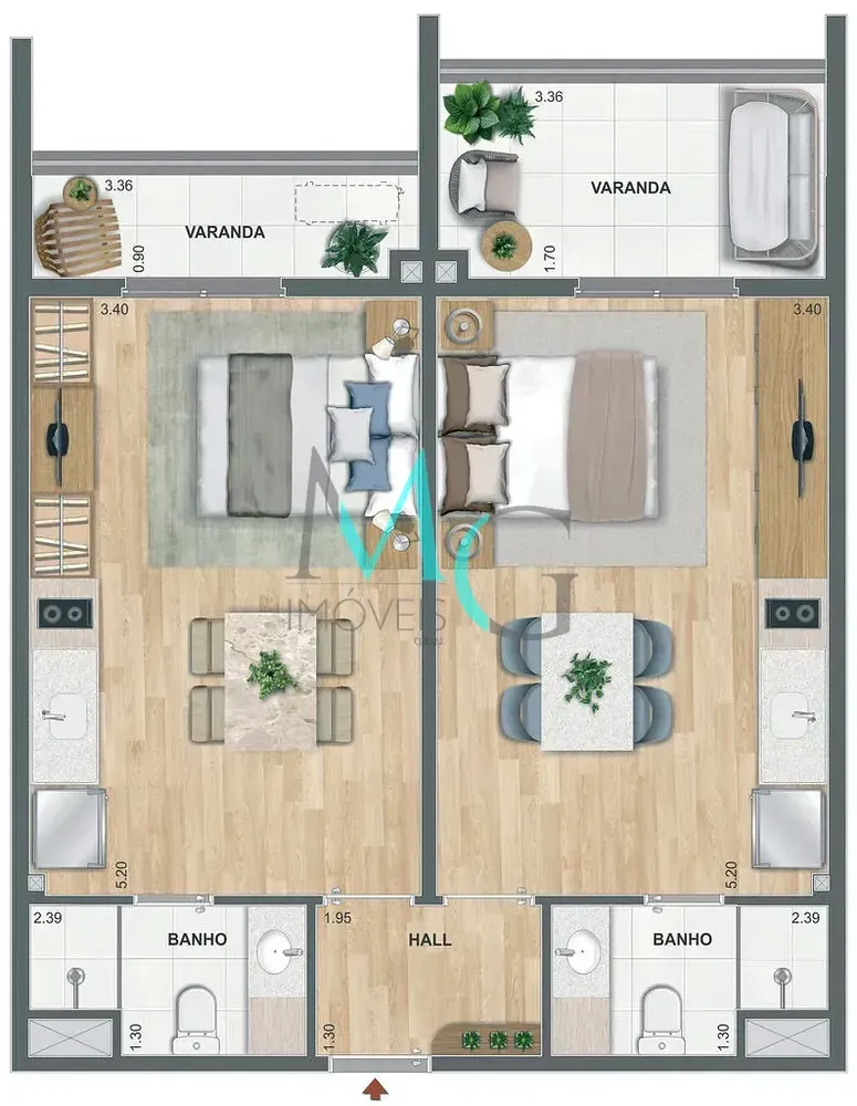 Apartamento, 1 quarto, 38 m² - Foto 28