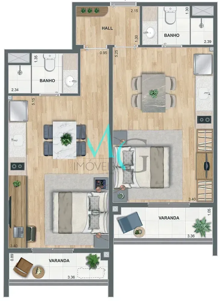 Apartamento, 1 quarto, 38 m² - Foto 29