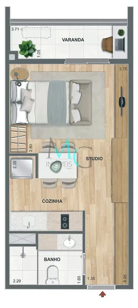 Apartamento, 1 quarto, 38 m² - Foto 23