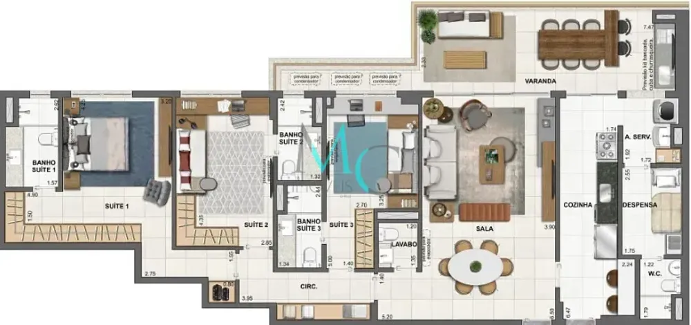 Cobertura, 3 quartos, 212 m² - Foto 40