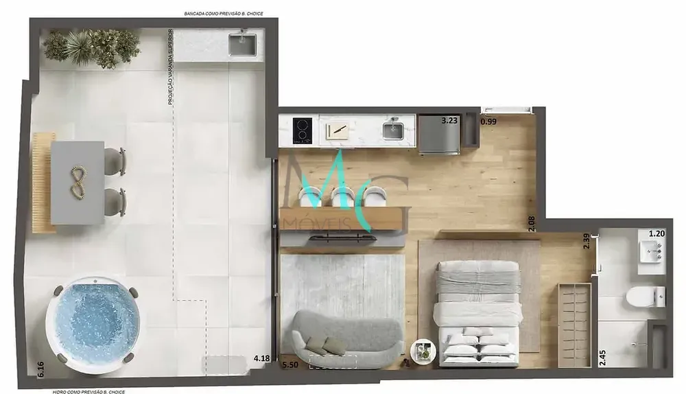 Apartamento, 1 quarto, 34 m² - Foto 21