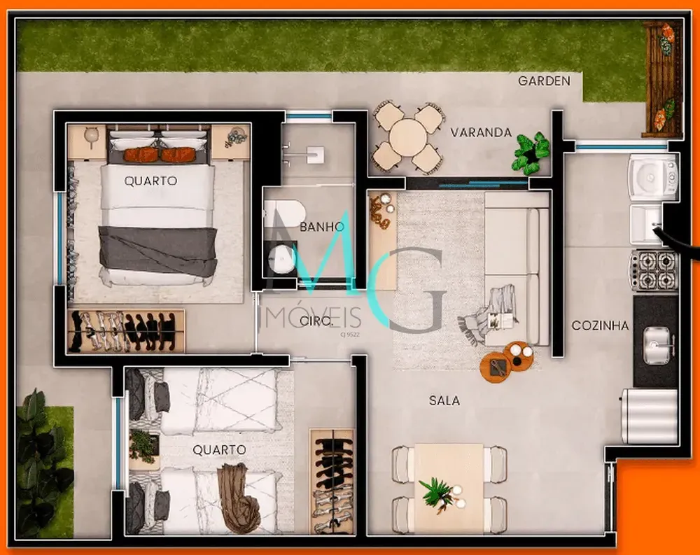 Apartamento, 2 quartos, 42 m² - Foto 14