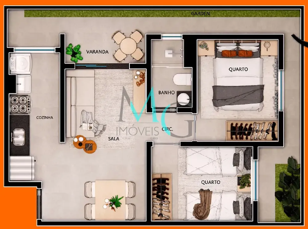 Apartamento, 2 quartos, 42 m² - Foto 13