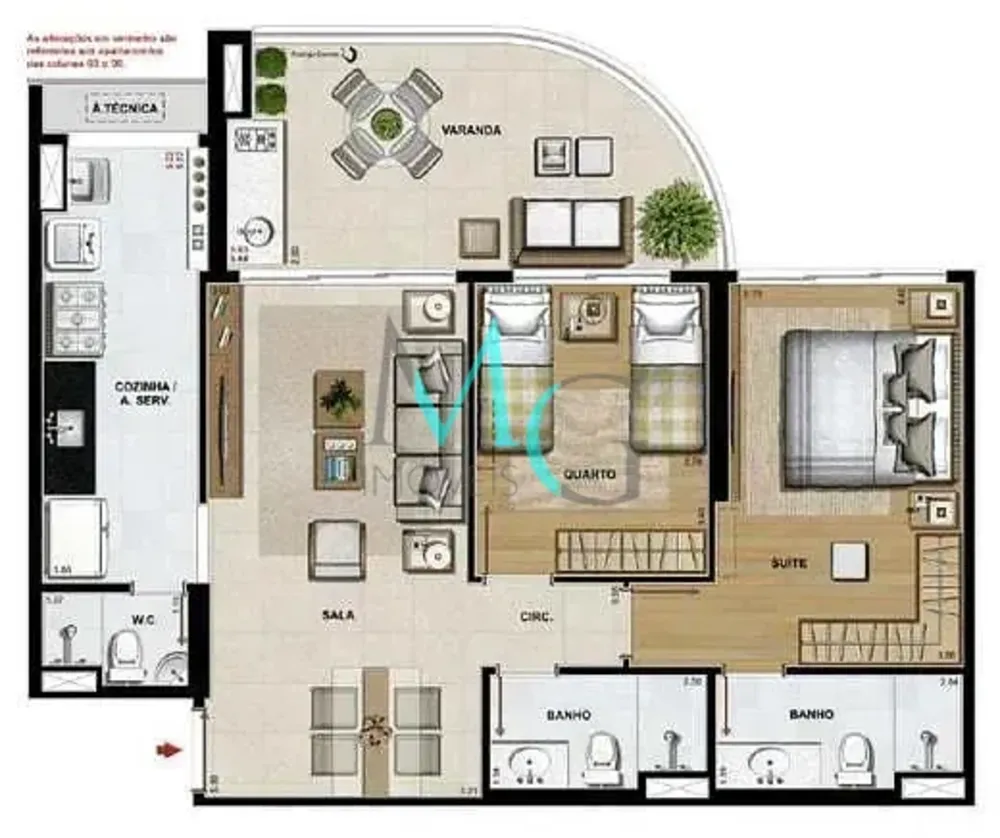 Apartamento, 4 quartos, 124 m² - Foto 24