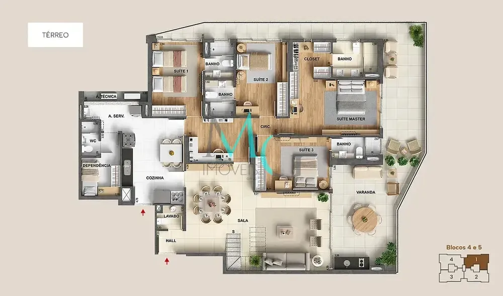Cobertura, 5 quartos, 461 m² - Foto 26
