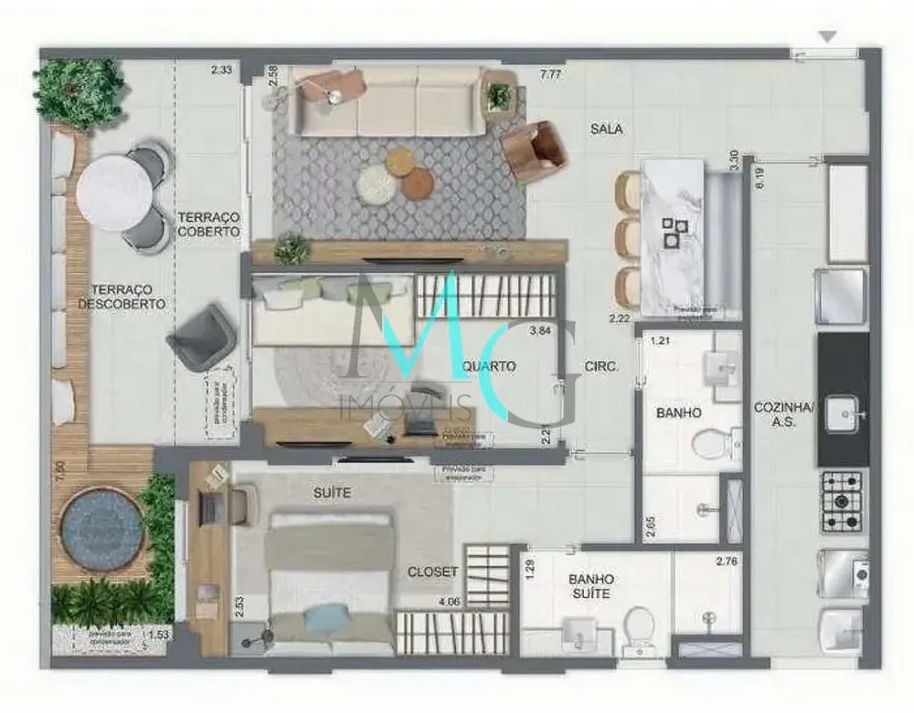 Apartamento, 2 quartos, 70 m² - Foto 36