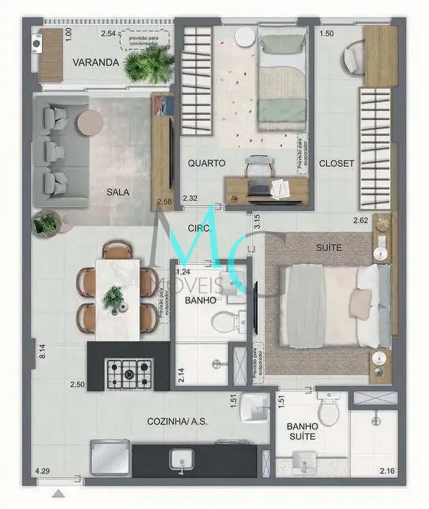 Apartamento, 2 quartos, 70 m² - Foto 28