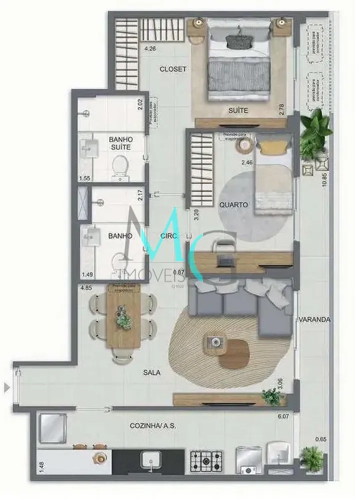 Apartamento, 2 quartos, 70 m² - Foto 32