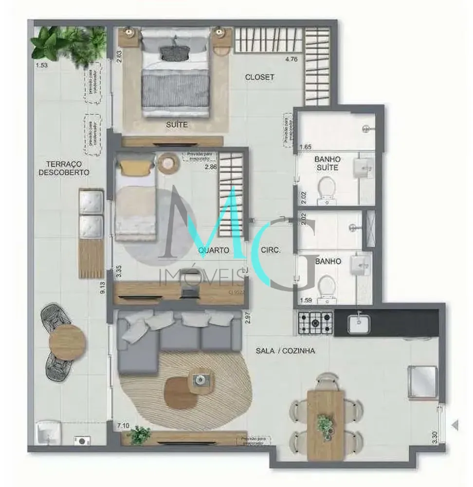Apartamento, 2 quartos, 70 m² - Foto 35
