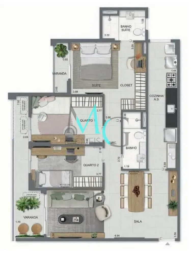 Apartamento, 2 quartos, 70 m² - Foto 38