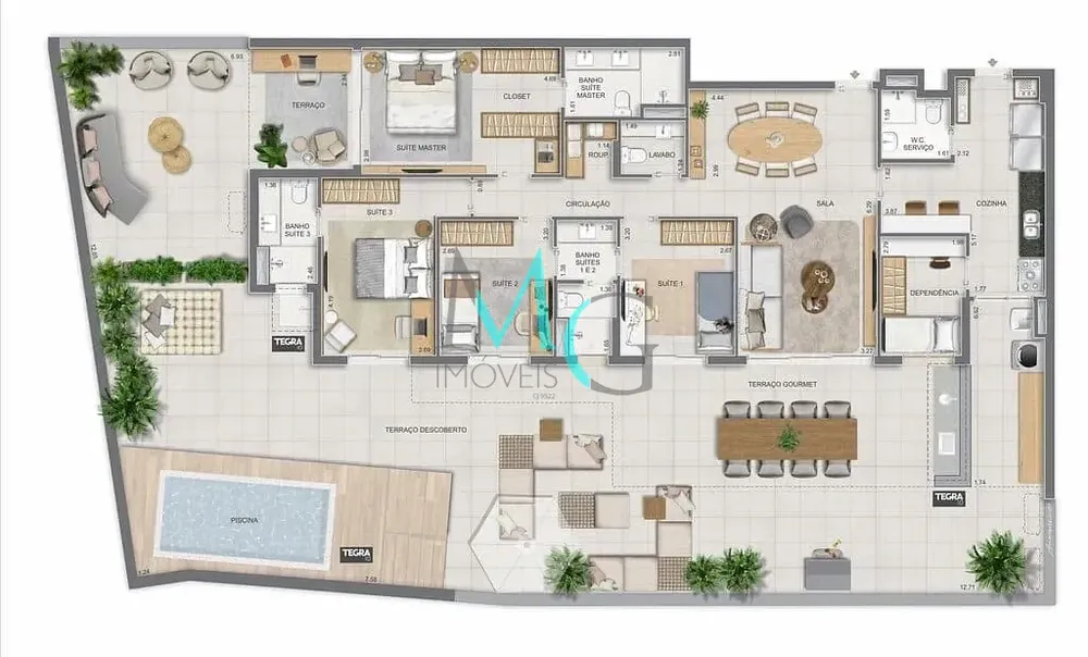 Apartamento, 3 quartos, 225 m² - Foto 135