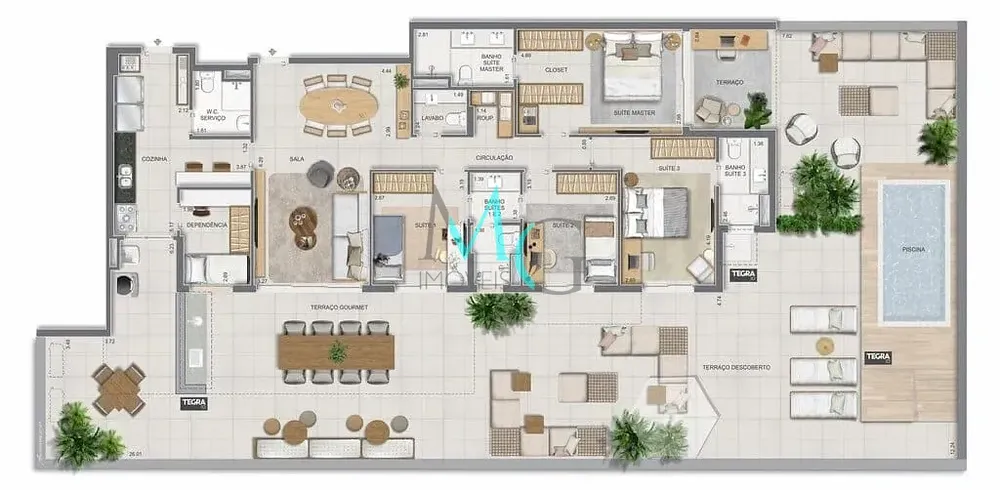Apartamento, 3 quartos, 225 m² - Foto 142