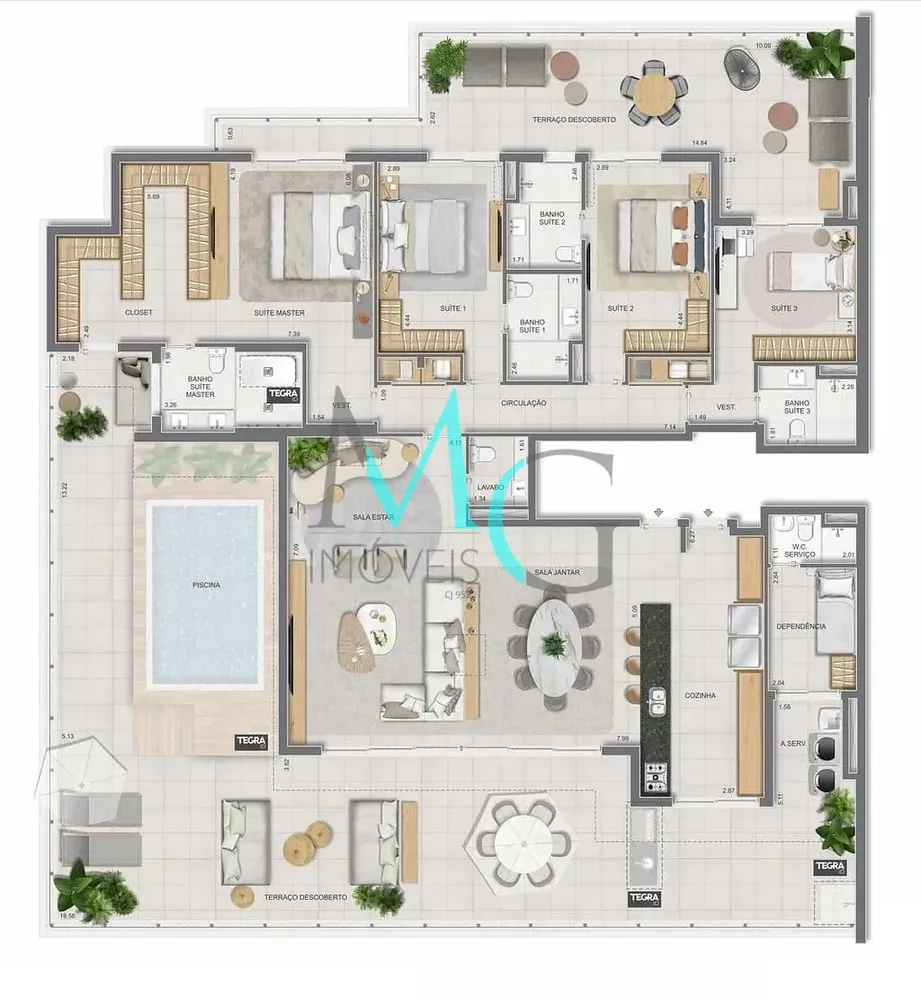 Apartamento, 3 quartos, 225 m² - Foto 29