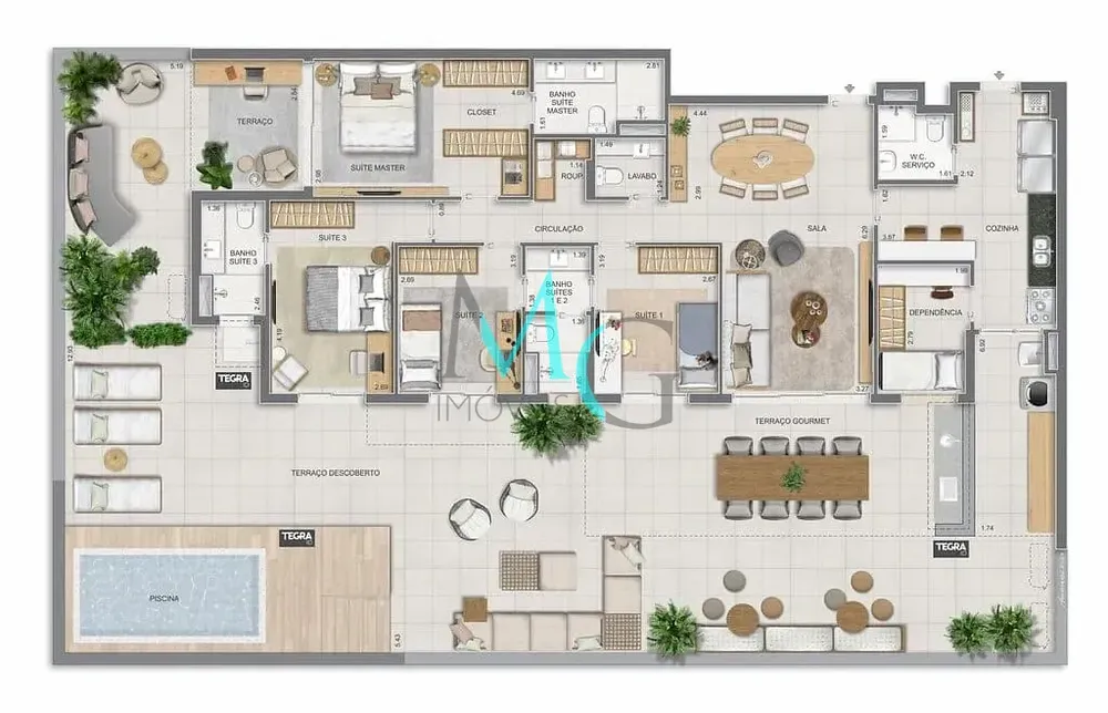 Apartamento, 3 quartos, 225 m² - Foto 133