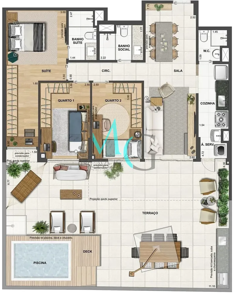 Apartamento, 3 quartos, 89 m² - Foto 31