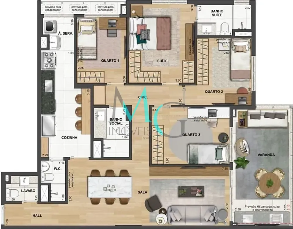 Apartamento, 3 quartos, 89 m² - Foto 27