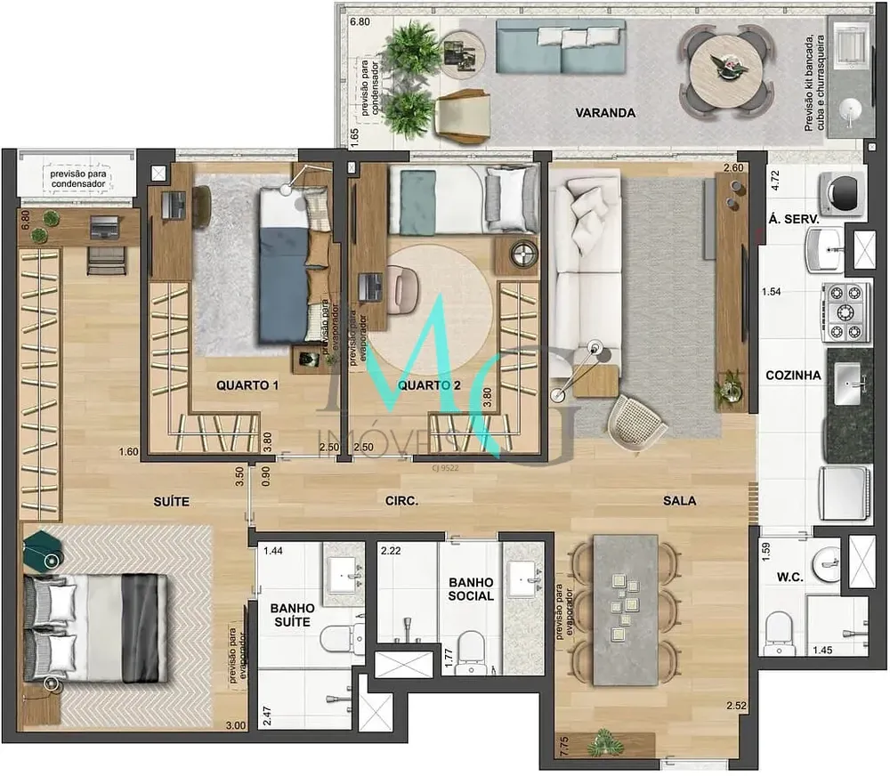 Apartamento, 3 quartos, 89 m² - Foto 33