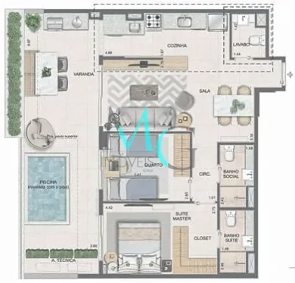 Apartamento, 3 quartos, 106 m² - Foto 31