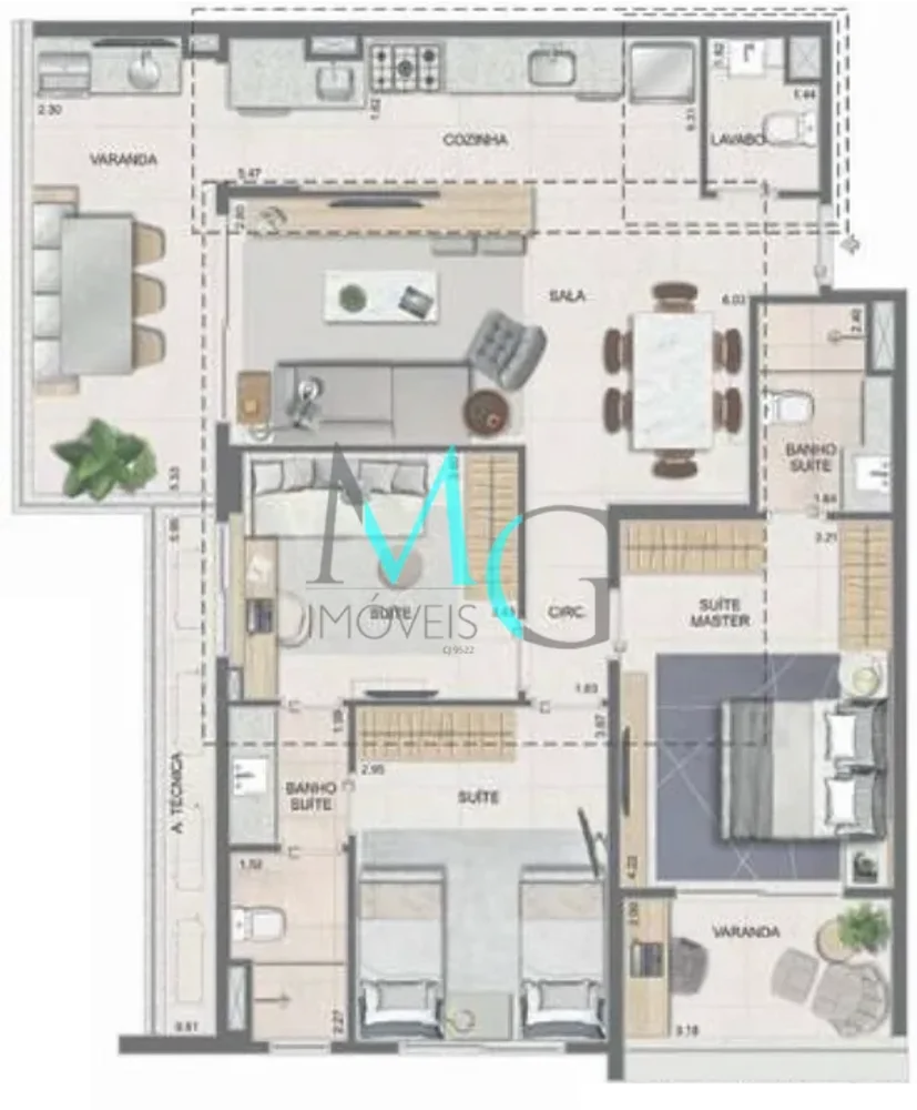 Apartamento, 3 quartos, 106 m² - Foto 78