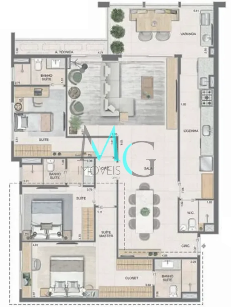 Apartamento, 3 quartos, 106 m² - Foto 29