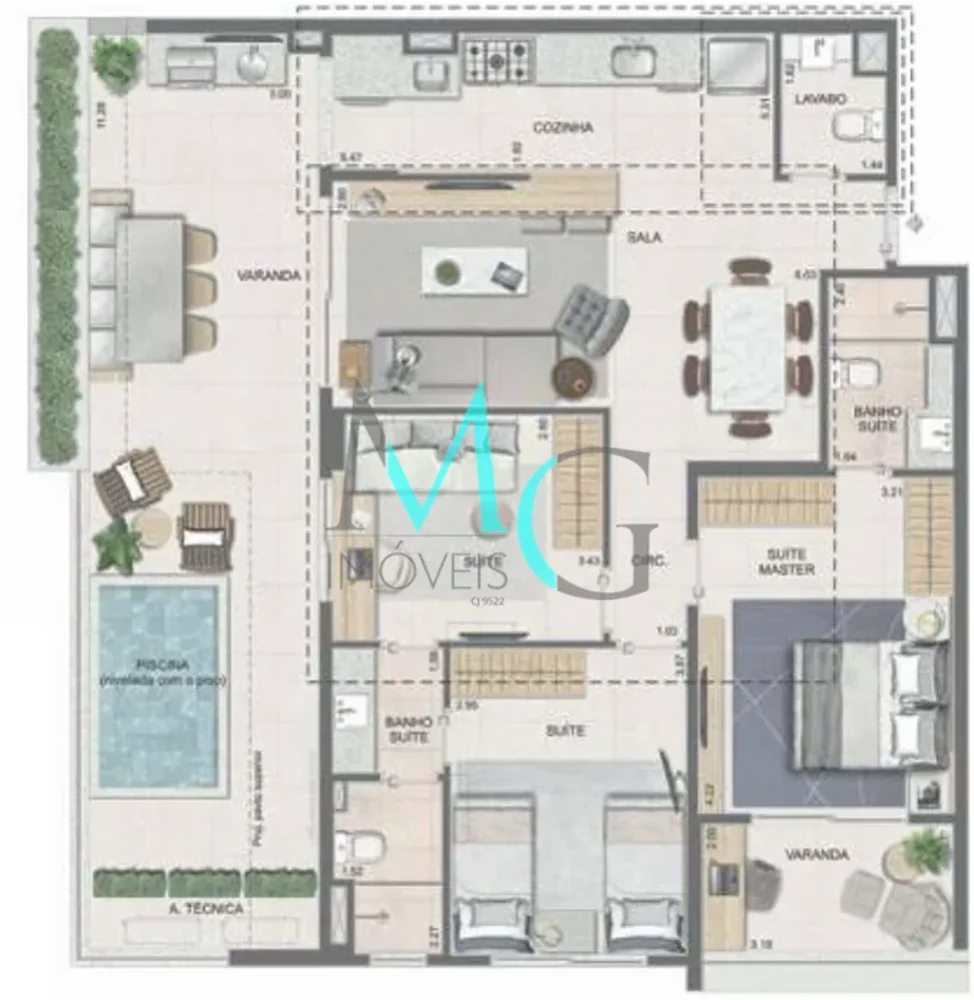 Apartamento, 3 quartos, 106 m² - Foto 34