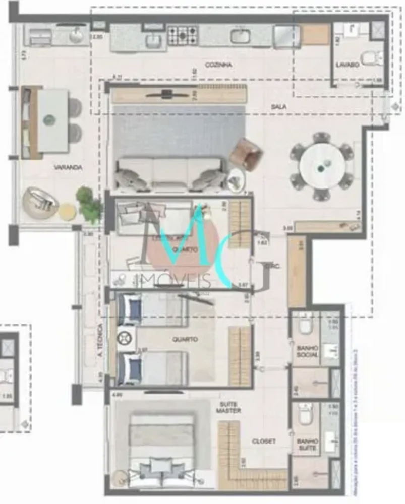 Apartamento, 3 quartos, 106 m² - Foto 67