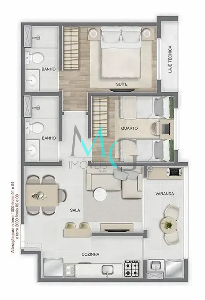 Apartamento, 3 quartos, 74 m² - Foto 40