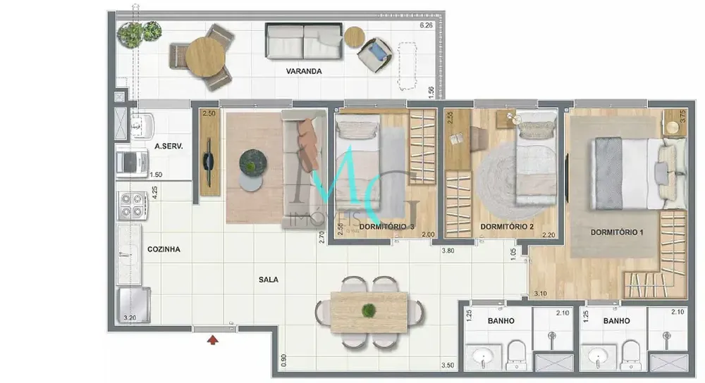 Apartamento, 1 quarto, 33 m² - Foto 35