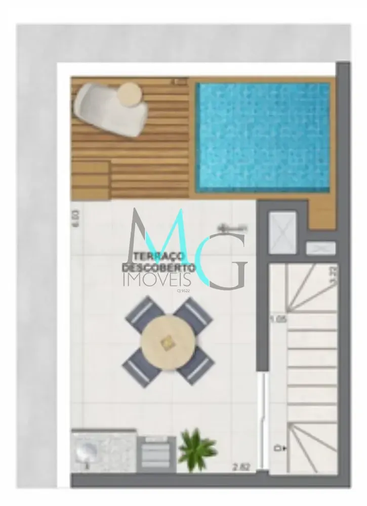 Cobertura, 1 quarto, 70 m² - Foto 40