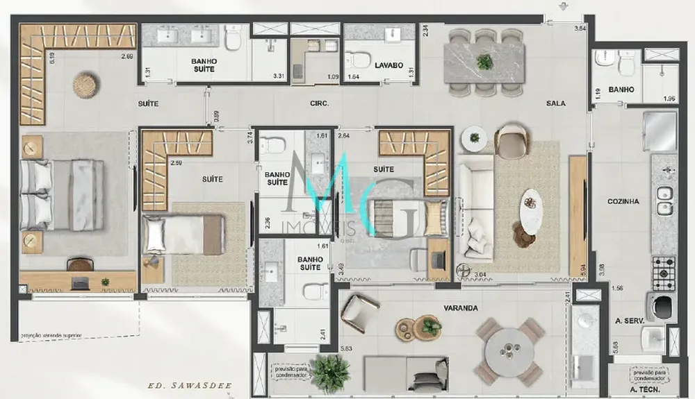 Cobertura, 4 quartos, 321 m² - Foto 55