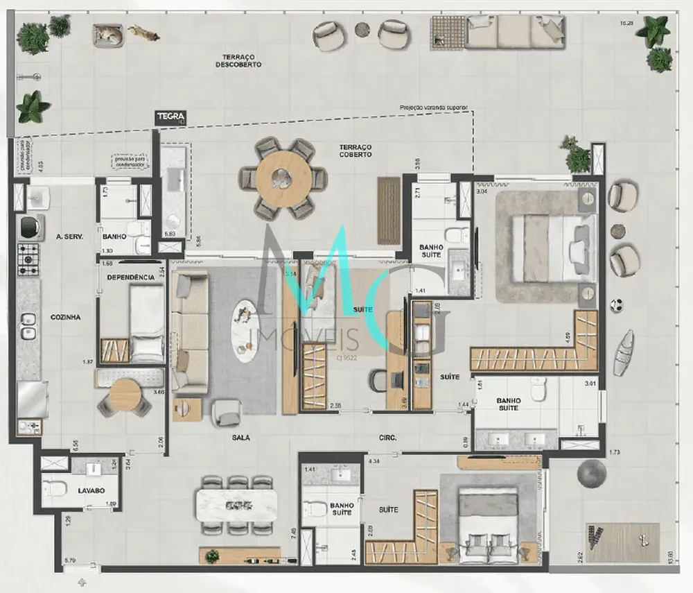 Cobertura, 4 quartos, 321 m² - Foto 62