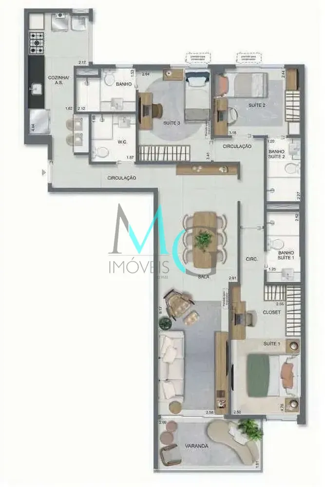 Cobertura, 3 quartos, 141 m² - Foto 40