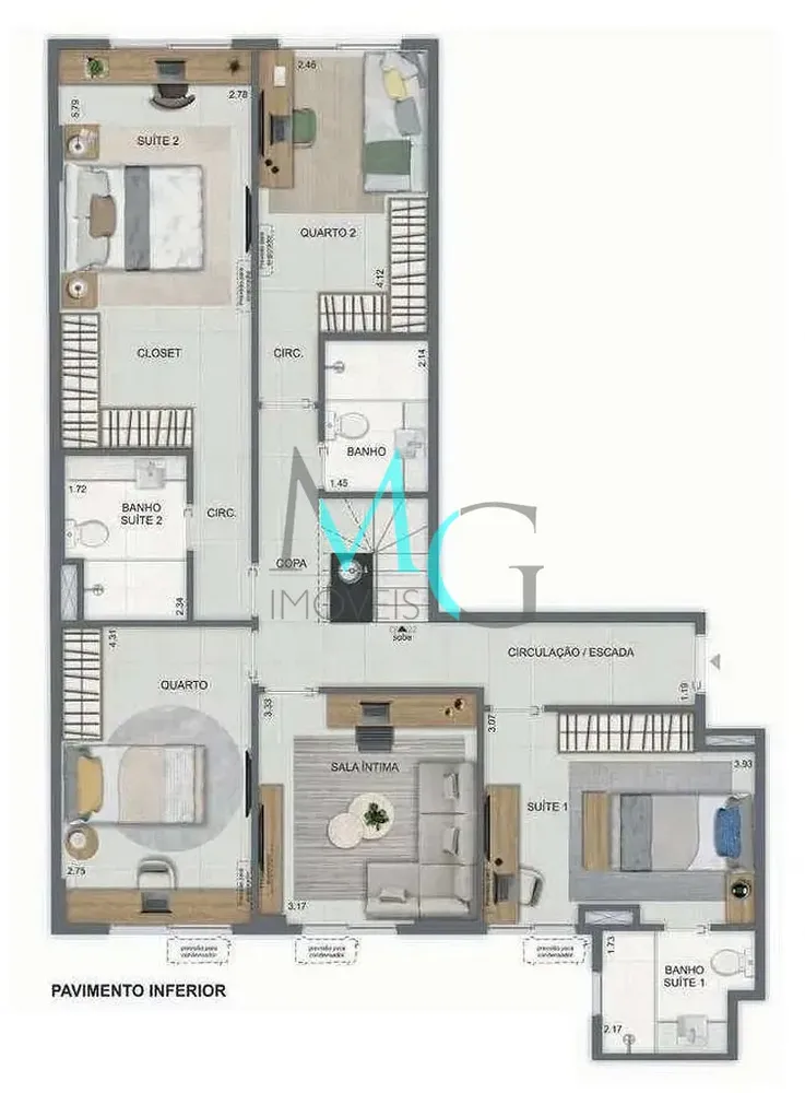 Cobertura, 3 quartos, 141 m² - Foto 44