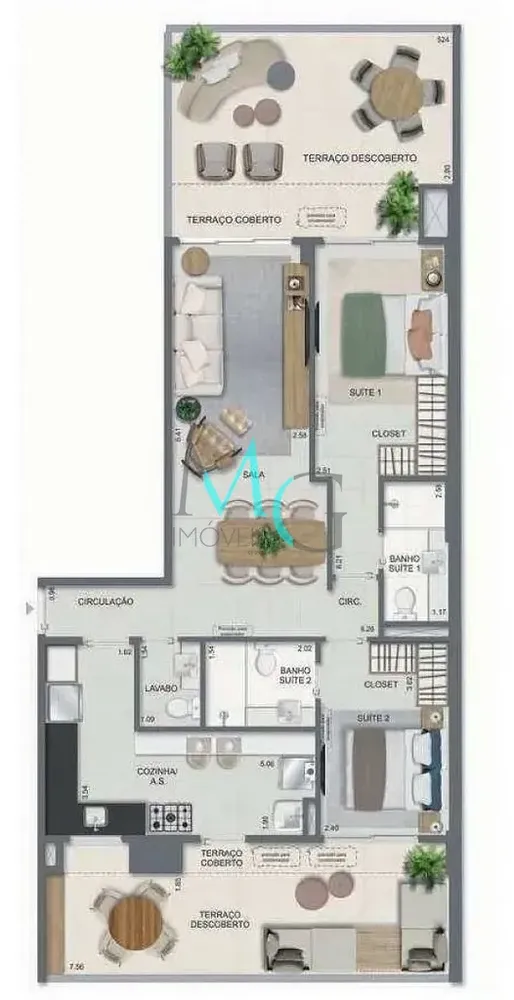 Cobertura, 3 quartos, 141 m² - Foto 43