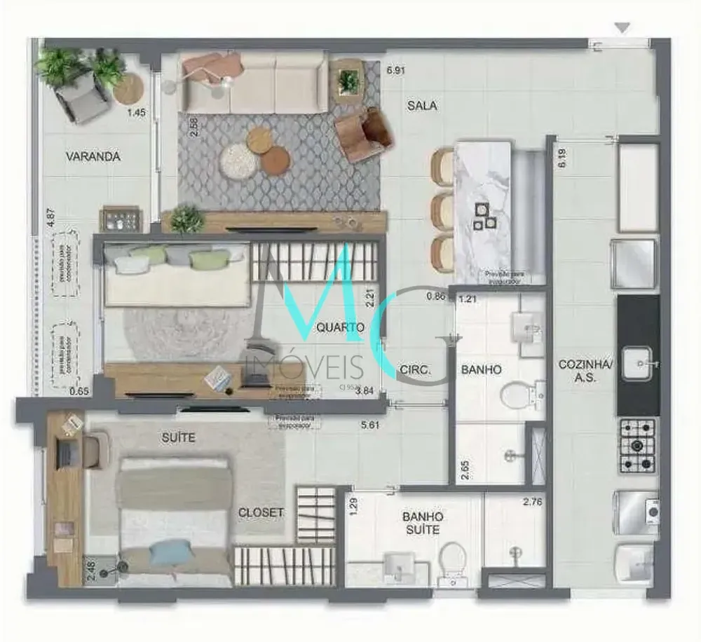 Cobertura, 3 quartos, 141 m² - Foto 31
