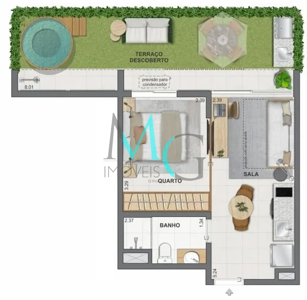 Apartamento, 1 quarto, 39 m² - Foto 26