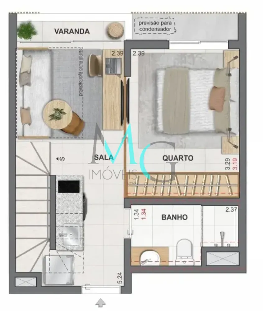 Apartamento, 1 quarto, 39 m² - Foto 32