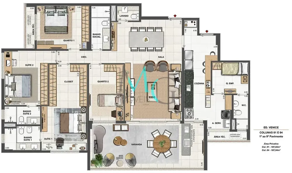 Apartamento, 3 quartos, 126 m² - Foto 52