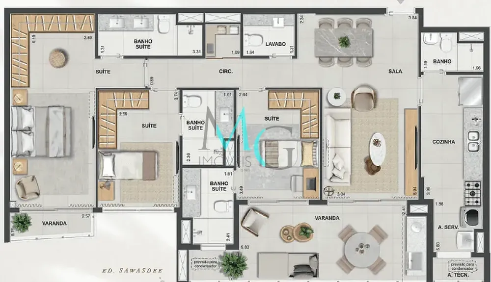 Cobertura, 4 quartos, 302 m² - Foto 56